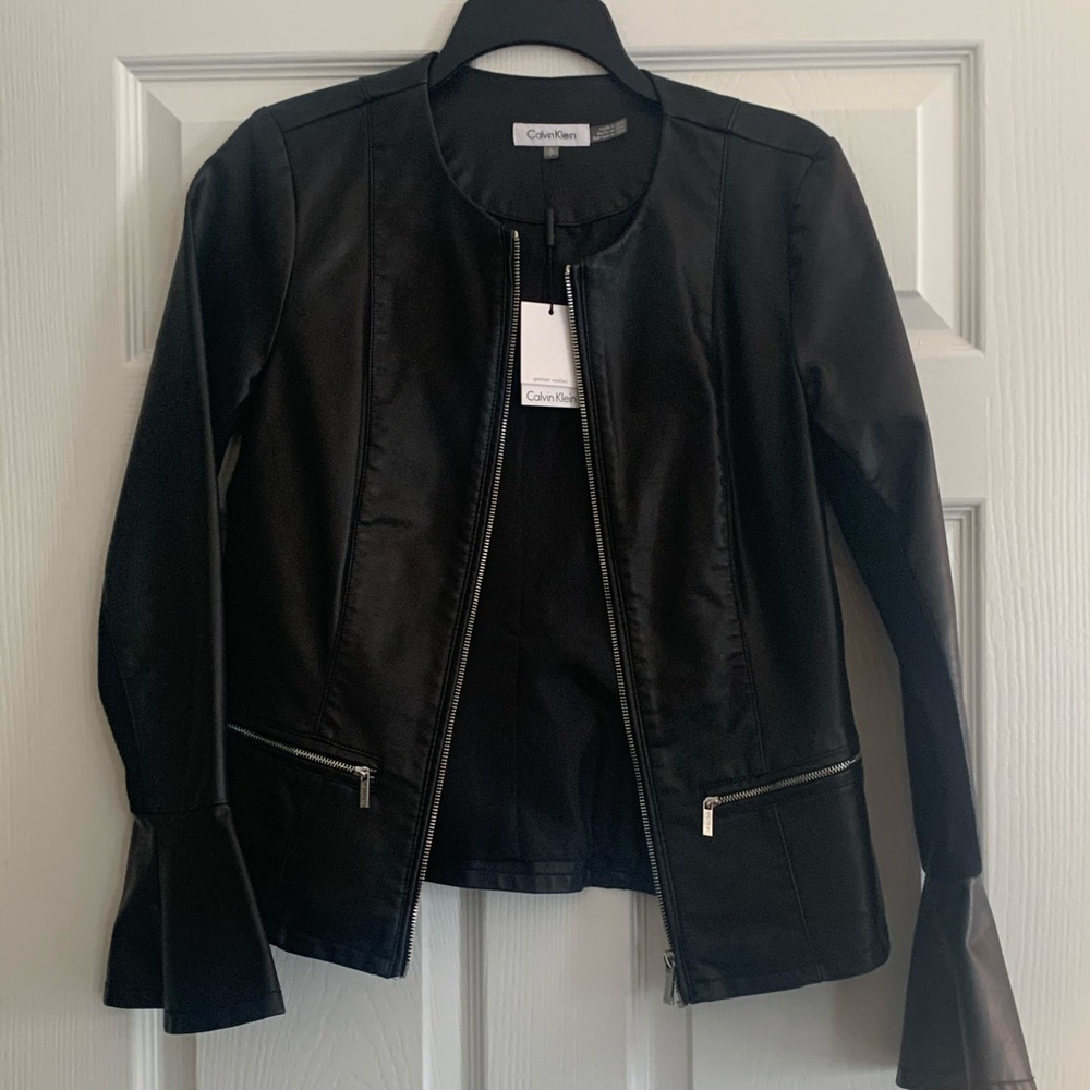 Faux leather jacket